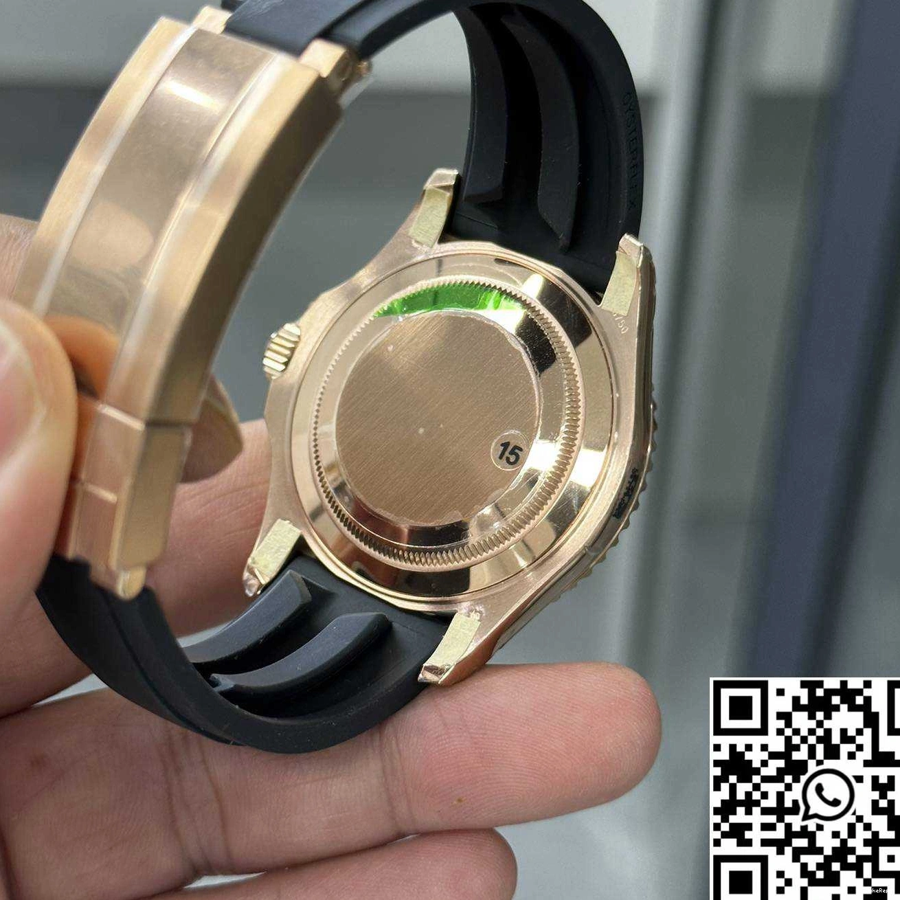 Dial VS Factory Rolex Master M126655-0002 Rose Black Yacht Gold 0708